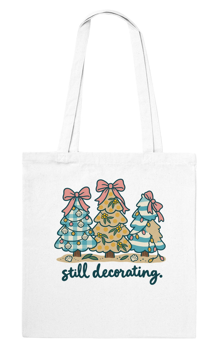 Still Decorating feel-good tote bag in white, Zen Koala Australia