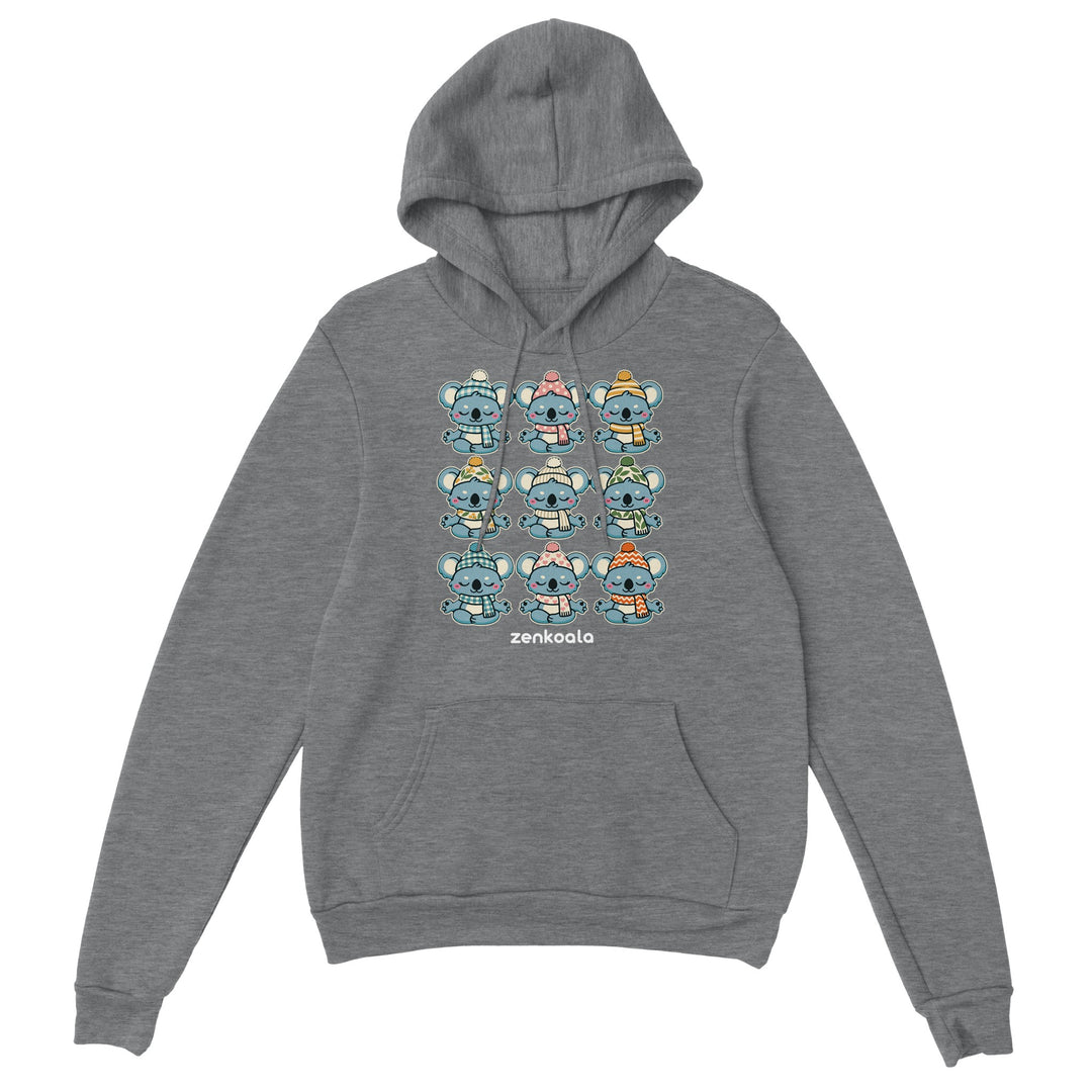 Koala Beanie Club feel-good hoodie in sport grey, Zen Koala Australia