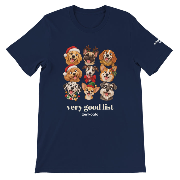 Very Good List feel-good tee in navy, Zen Koala Australia