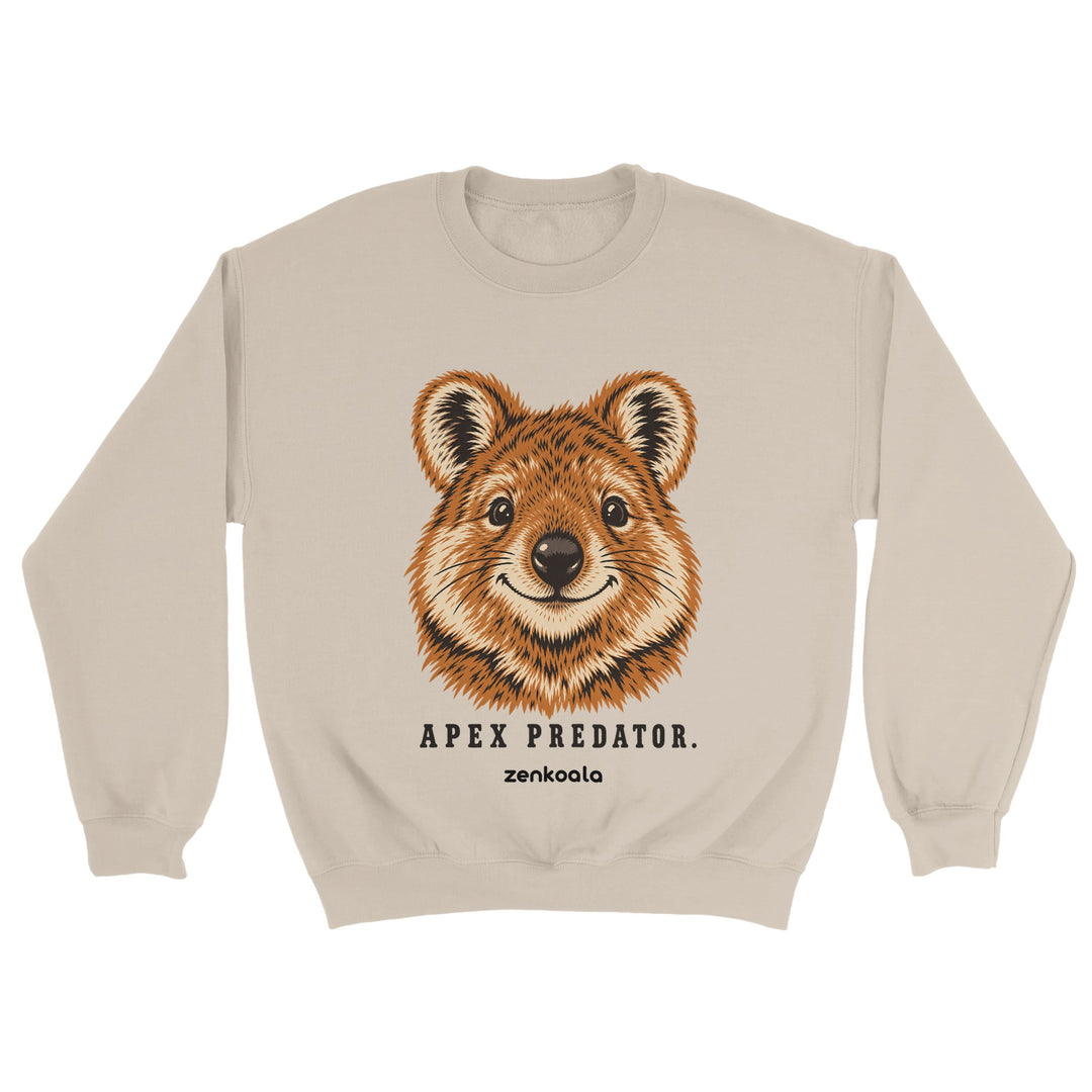 Apex Predator feel-good sweatshirt in sand, Zen Koala Australia