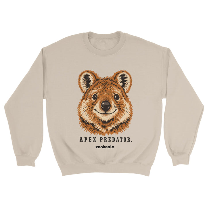 Apex Predator feel-good sweatshirt in sand, Zen Koala Australia