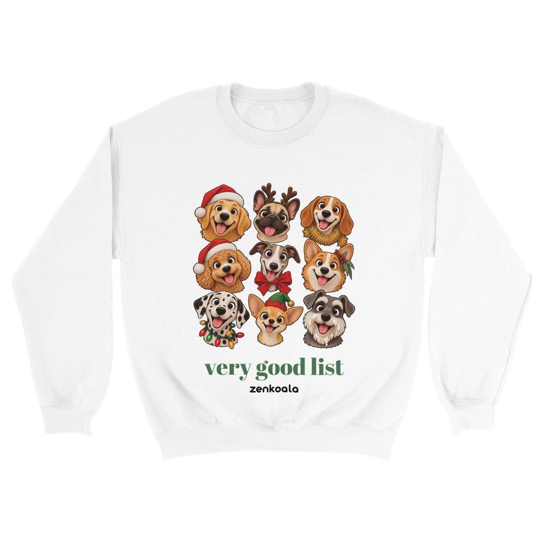Very Good List feel-good sweatshirt in white, Zen Koala Australia