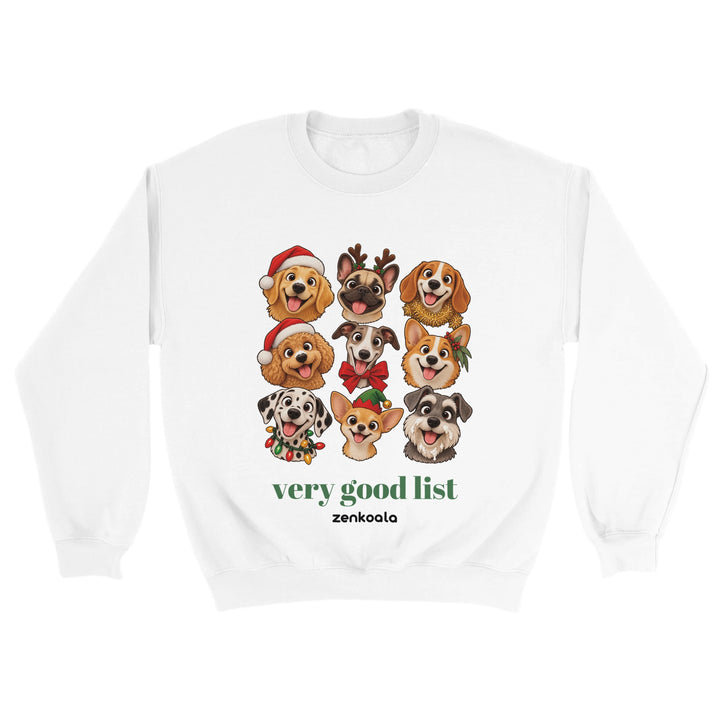 Very Good List feel-good sweatshirt in white, Zen Koala Australia
