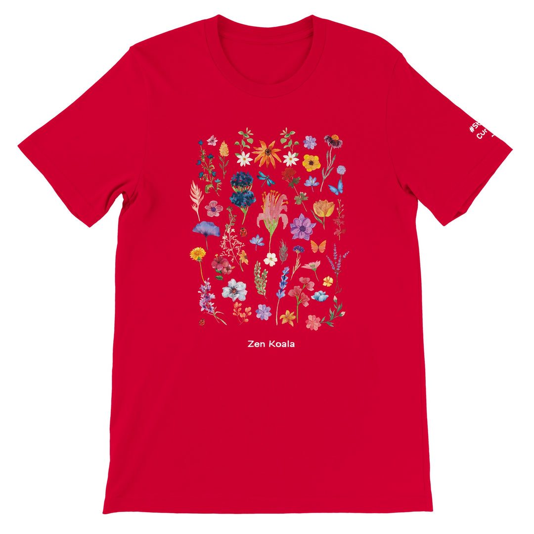 Stay Wild feel-good t-shirt in red — Zen Koala Australia