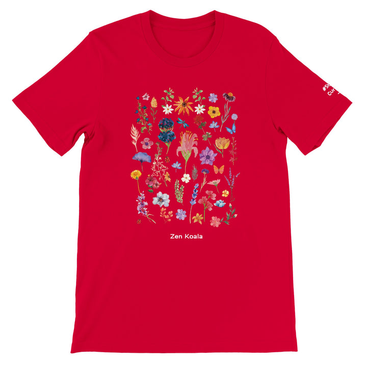 Stay Wild feel-good t-shirt in red — Zen Koala Australia