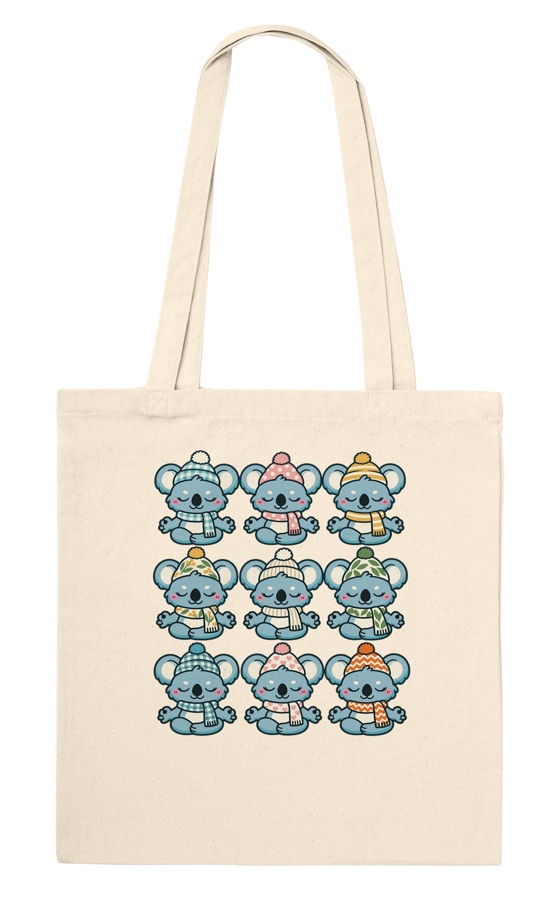 Koala Beanie Club feel-good tote bag in natural, Zen Koala Australia