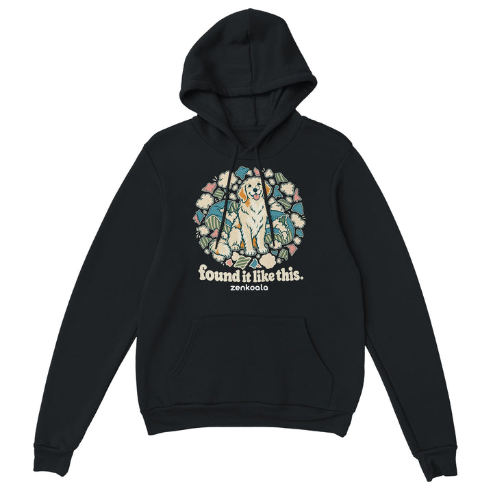 Found It Like This feel-good hoodie in black, Zen Koala Australia
