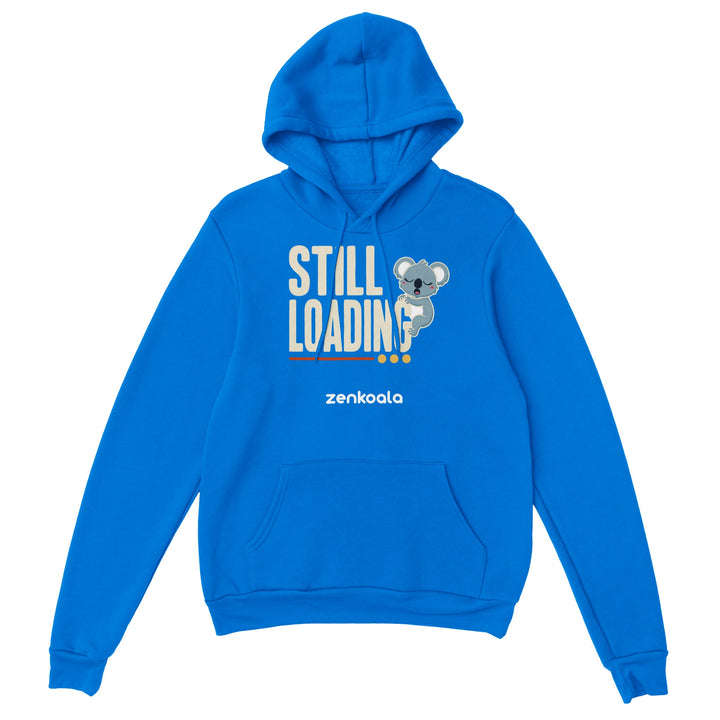 Still Loading Koala feel-good hoodie in Royal — Zen Koala Australia