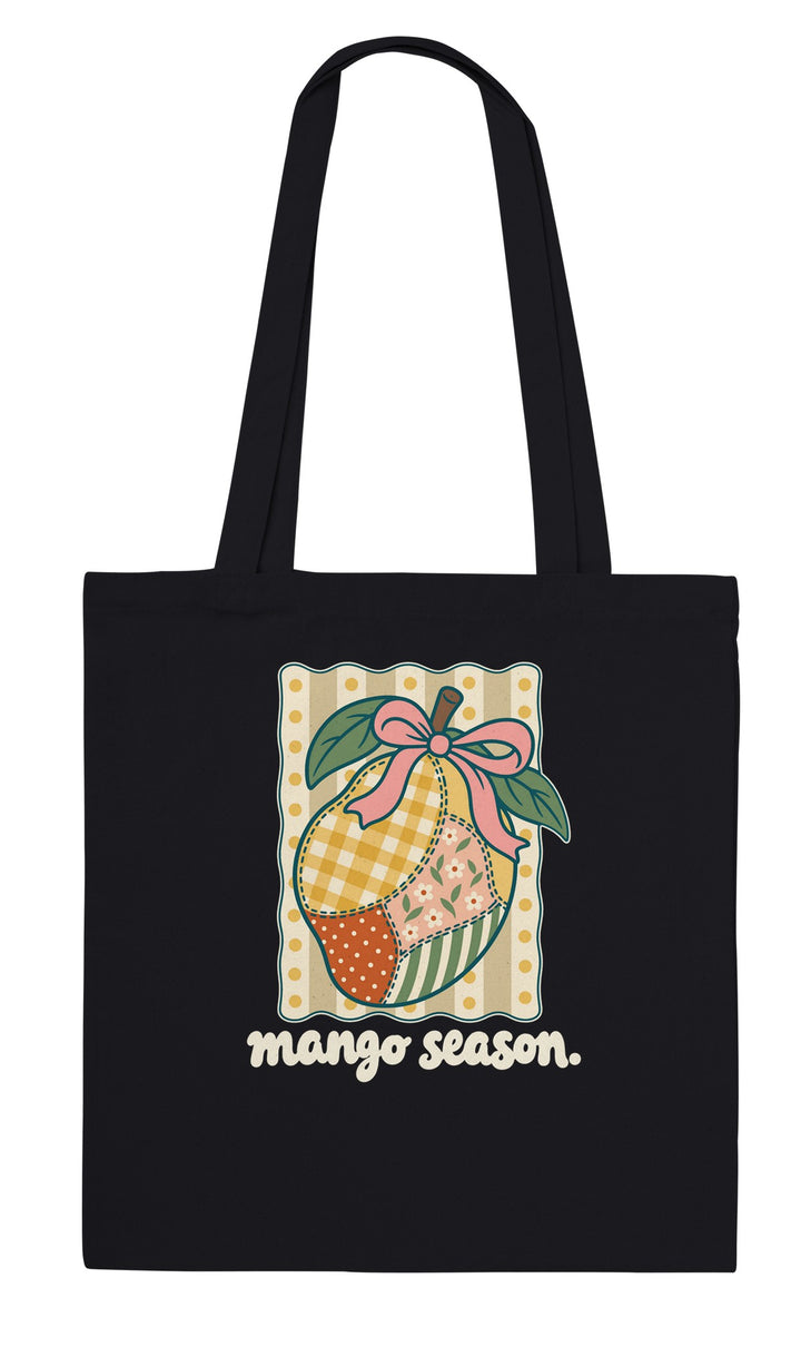 Mango Season feel-good tote bag in black, Zen Koala Australia
