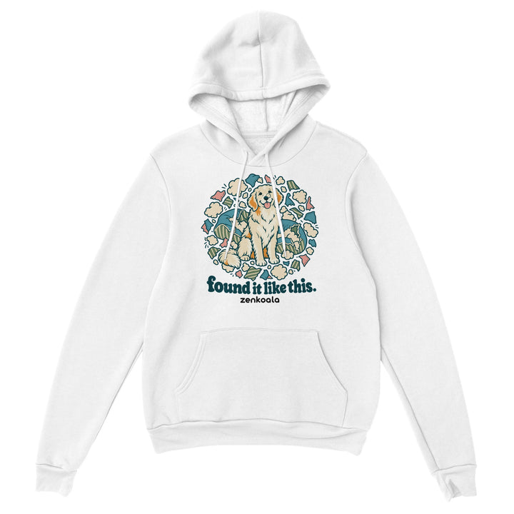 Found It Like This feel-good hoodie in white, Zen Koala Australia