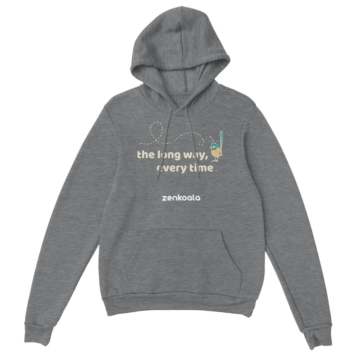 The Long Way Every Time feel-good hoodie in Sport Grey — Zen Koala Australia