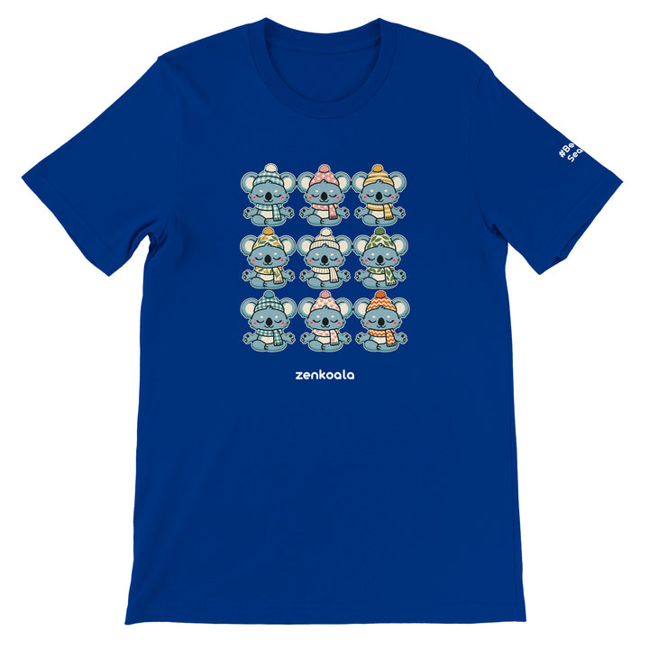 Koala Beanie Club feel-good tee in true royal, Zen Koala Australia