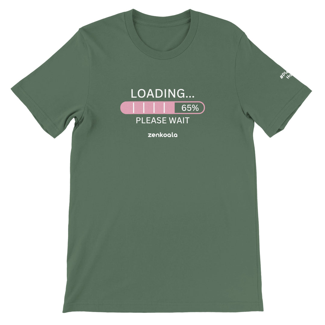 Loading feel-good tee in military green, Zen Koala Australia