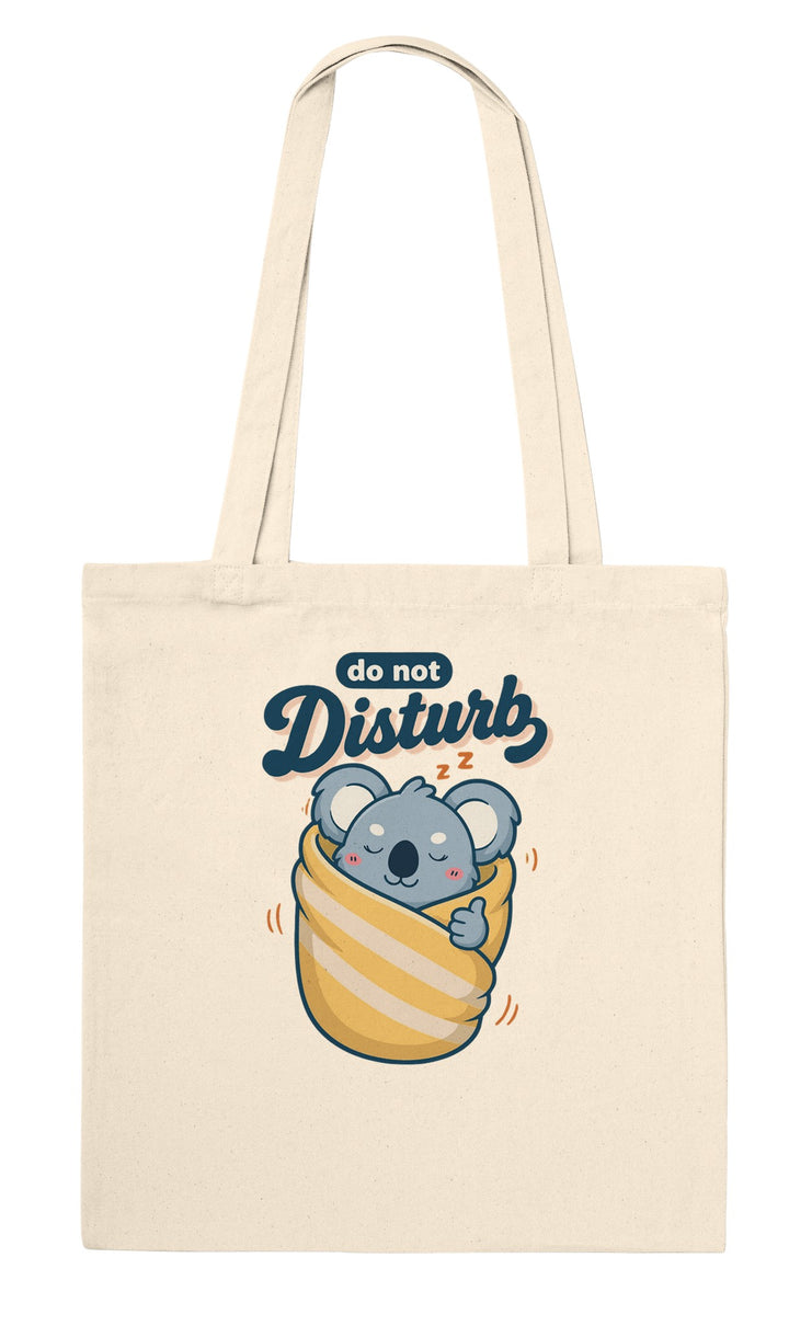 Do Not Disturb Koala feel-good tote bag in natural, Zen Koala Australia