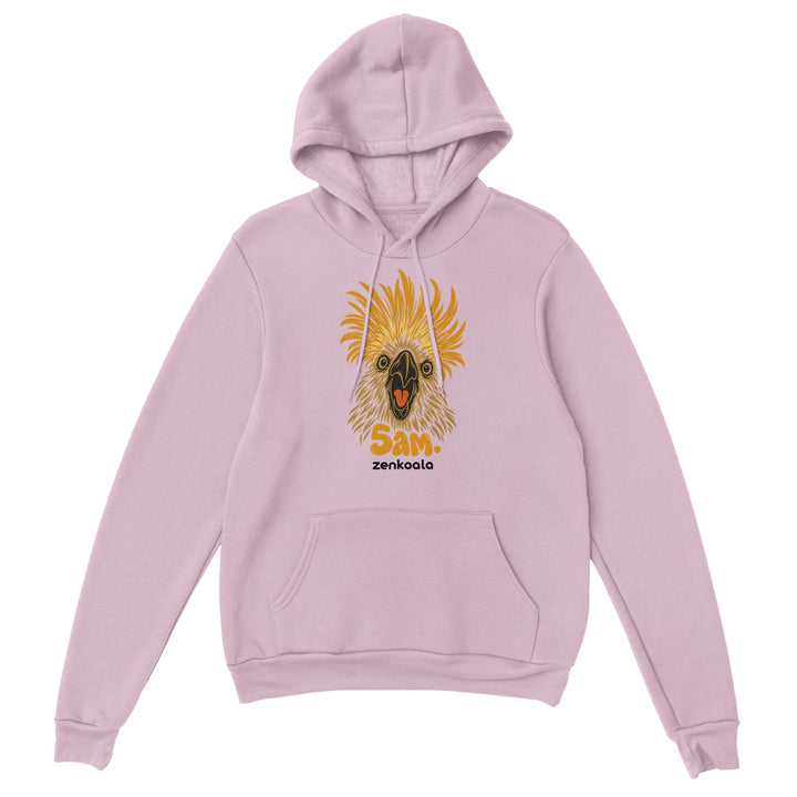 5am feel-good hoodie in light pink, Zen Koala Australia