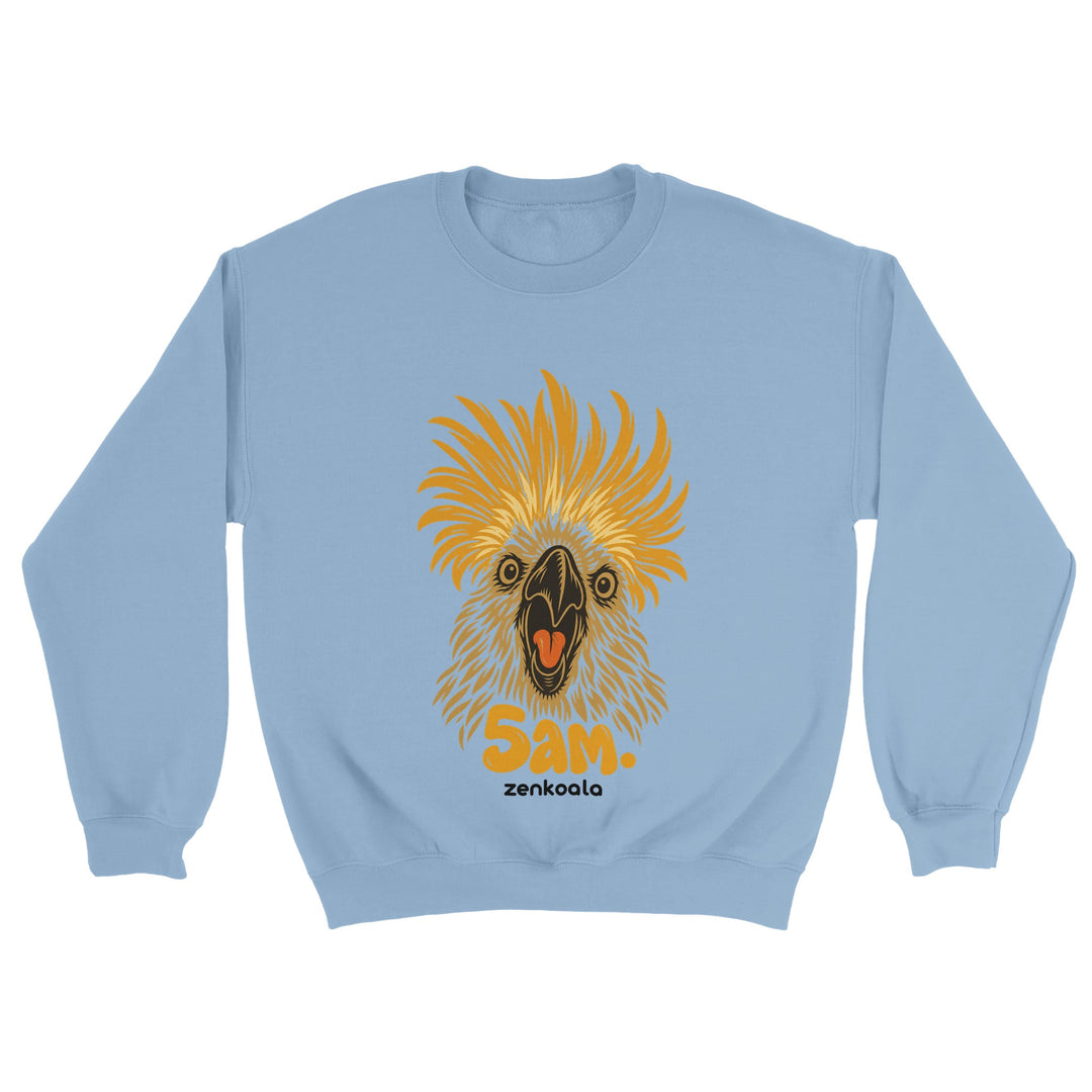 5am feel-good sweatshirt in light blue, Zen Koala Australia