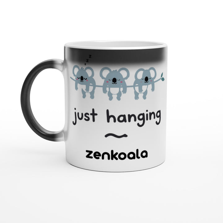 Just Hanging magic colour-reveal mug — Zen Koala Australia