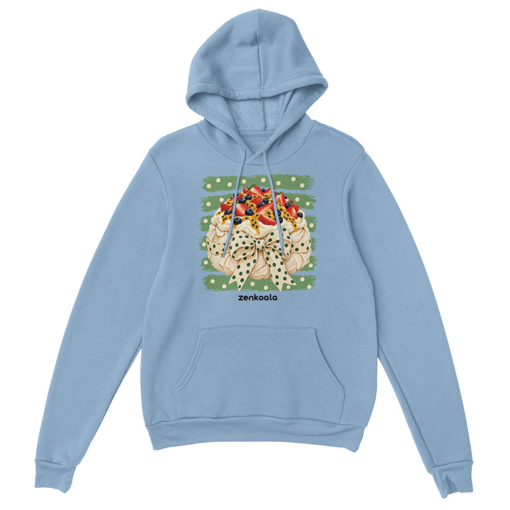 Pavlova feel-good hoodie in light blue, Zen Koala Australia