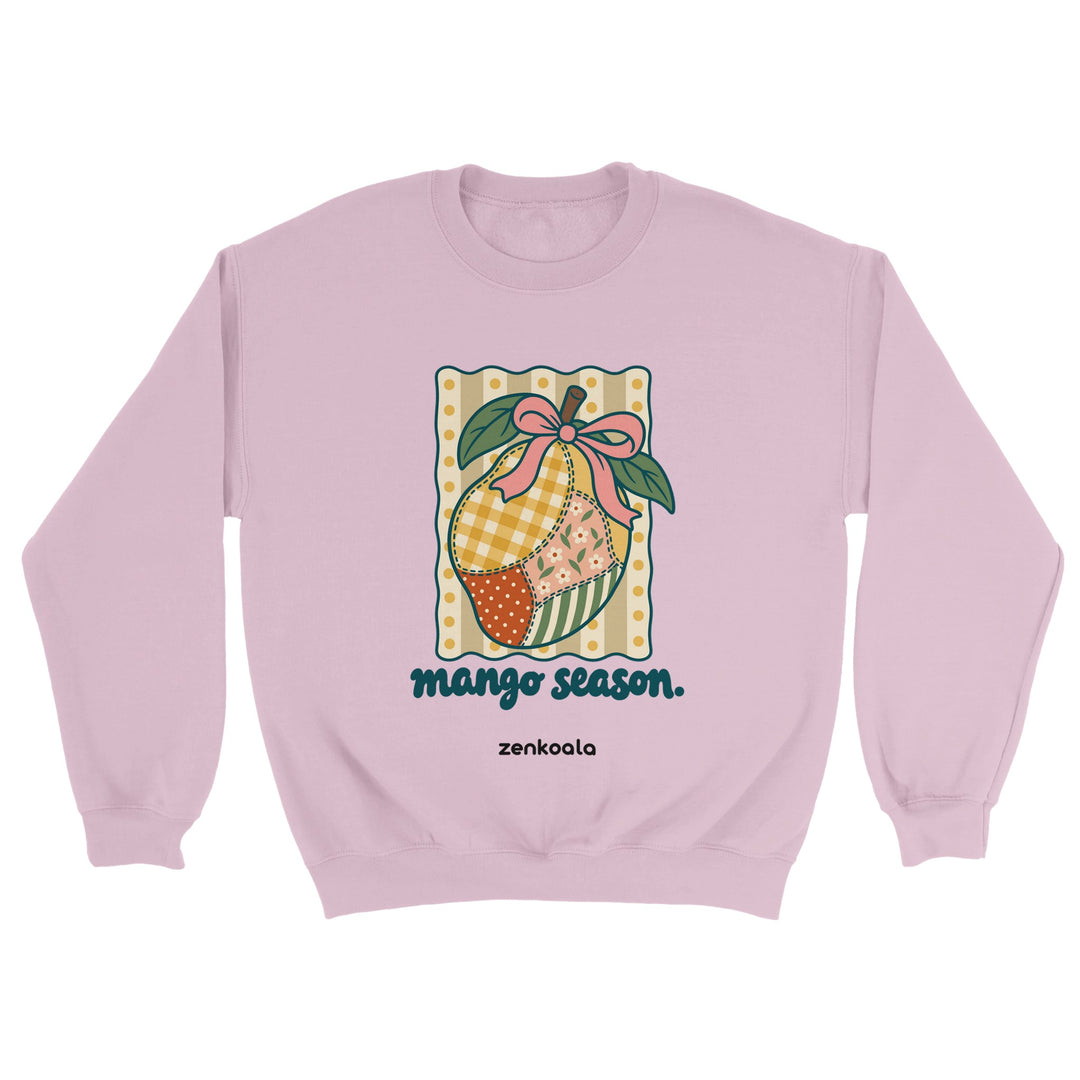 Mango Season feel-good sweatshirt in light pink, Zen Koala Australia