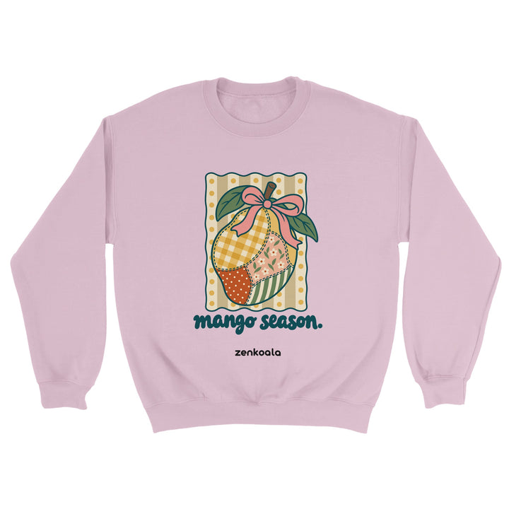 Mango Season feel-good sweatshirt in light pink, Zen Koala Australia