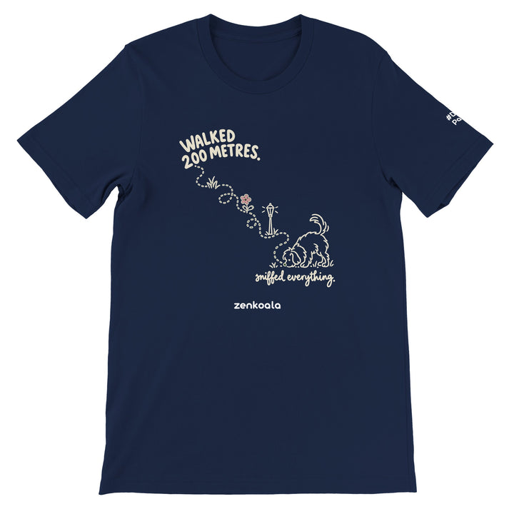 Sniffed Everything feel-good tee in navy, Zen Koala Australia