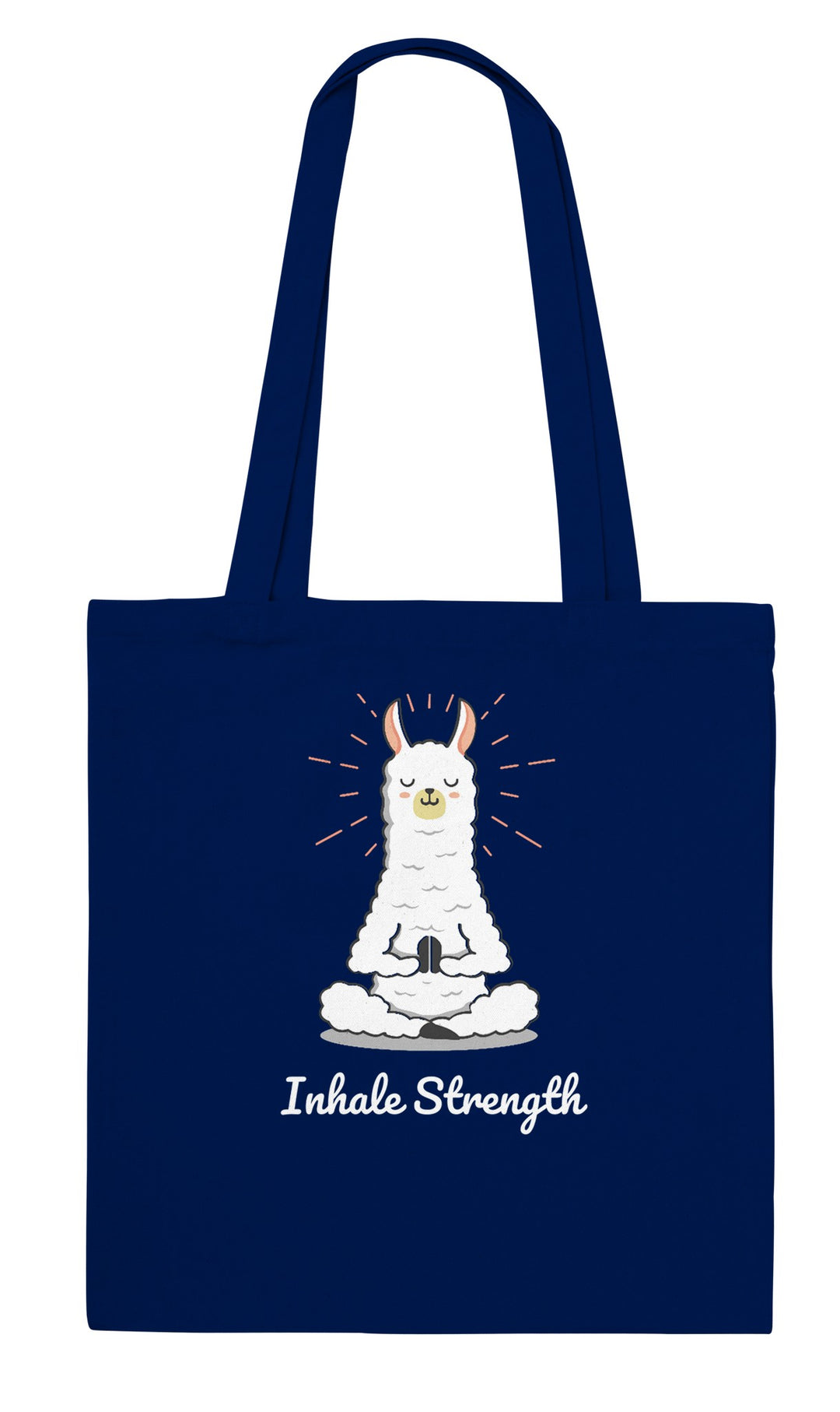 Breathe feel-good tote bag in navy, Zen Koala Australia