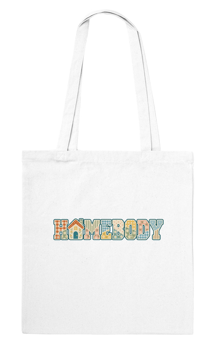 Homebody Faux Patchwork feel-good tote bag in white, Zen Koala Australia