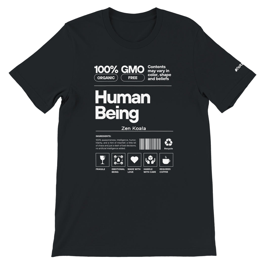 Human Being feel-good tee — Zen Koala Australia