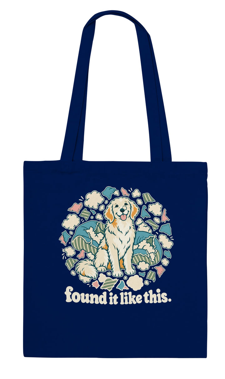 Found It Like This feel-good tote bag in navy, Zen Koala Australia