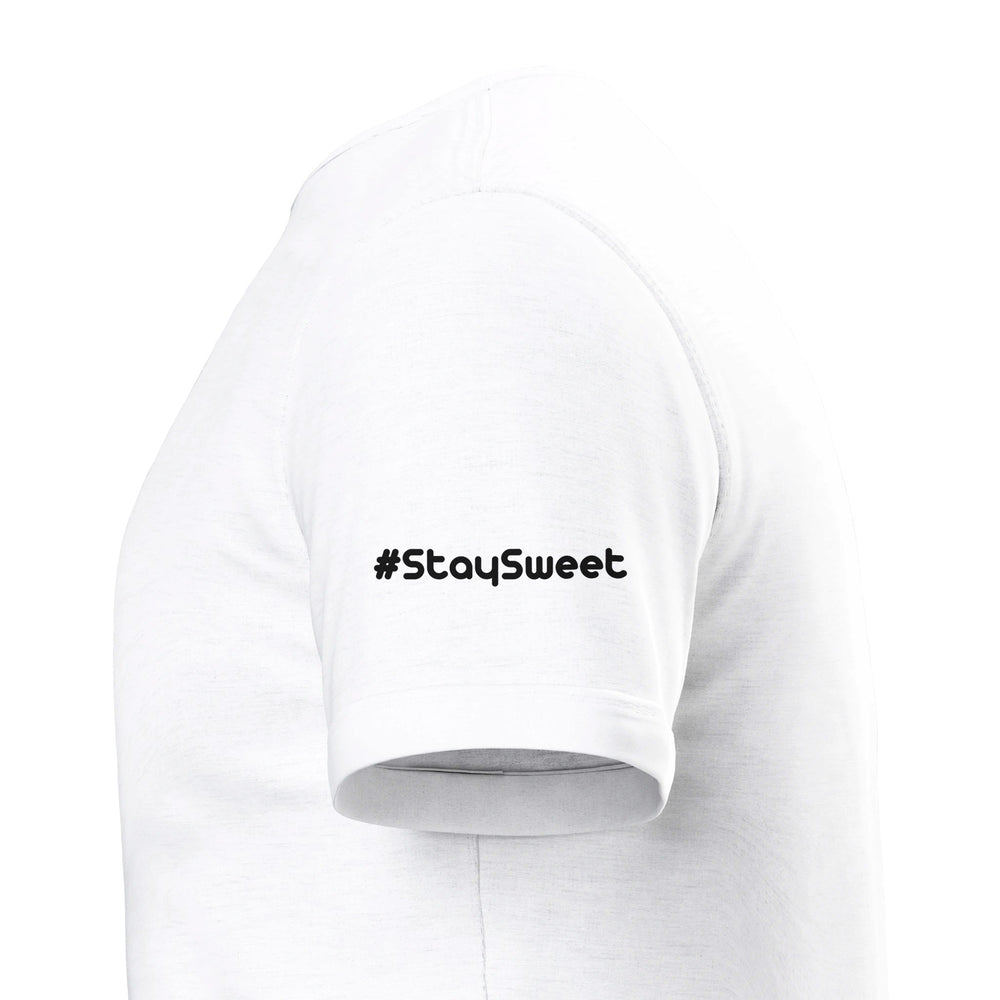 Sleeve close-up: #StaySweet — Zen Koala Australia feel-good clothing