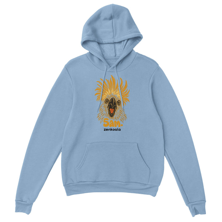 5am feel-good hoodie in light blue, Zen Koala Australia