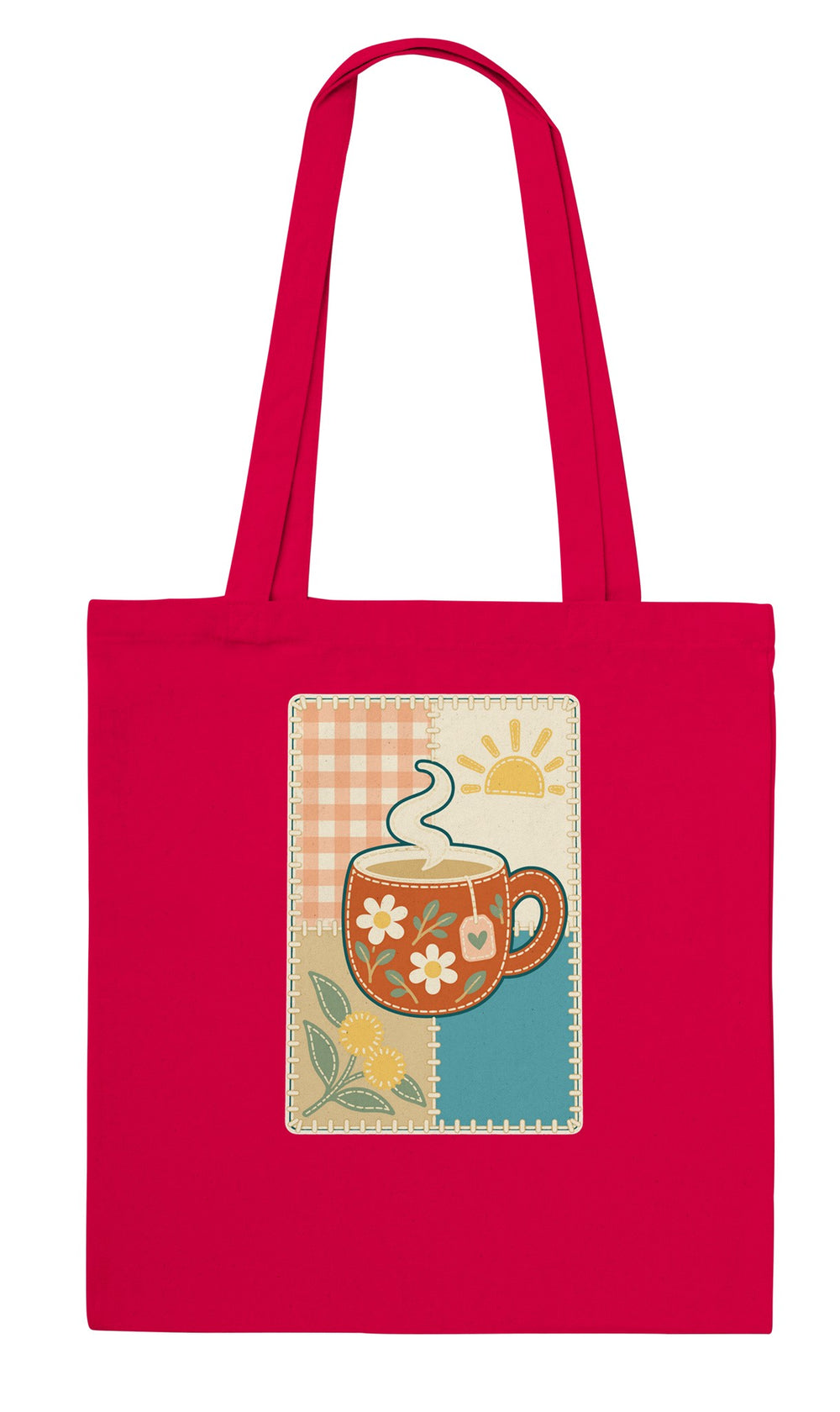 Back of the Cuppa Quilt tote bag: zenkoala.com.au, Zen Koala Australia