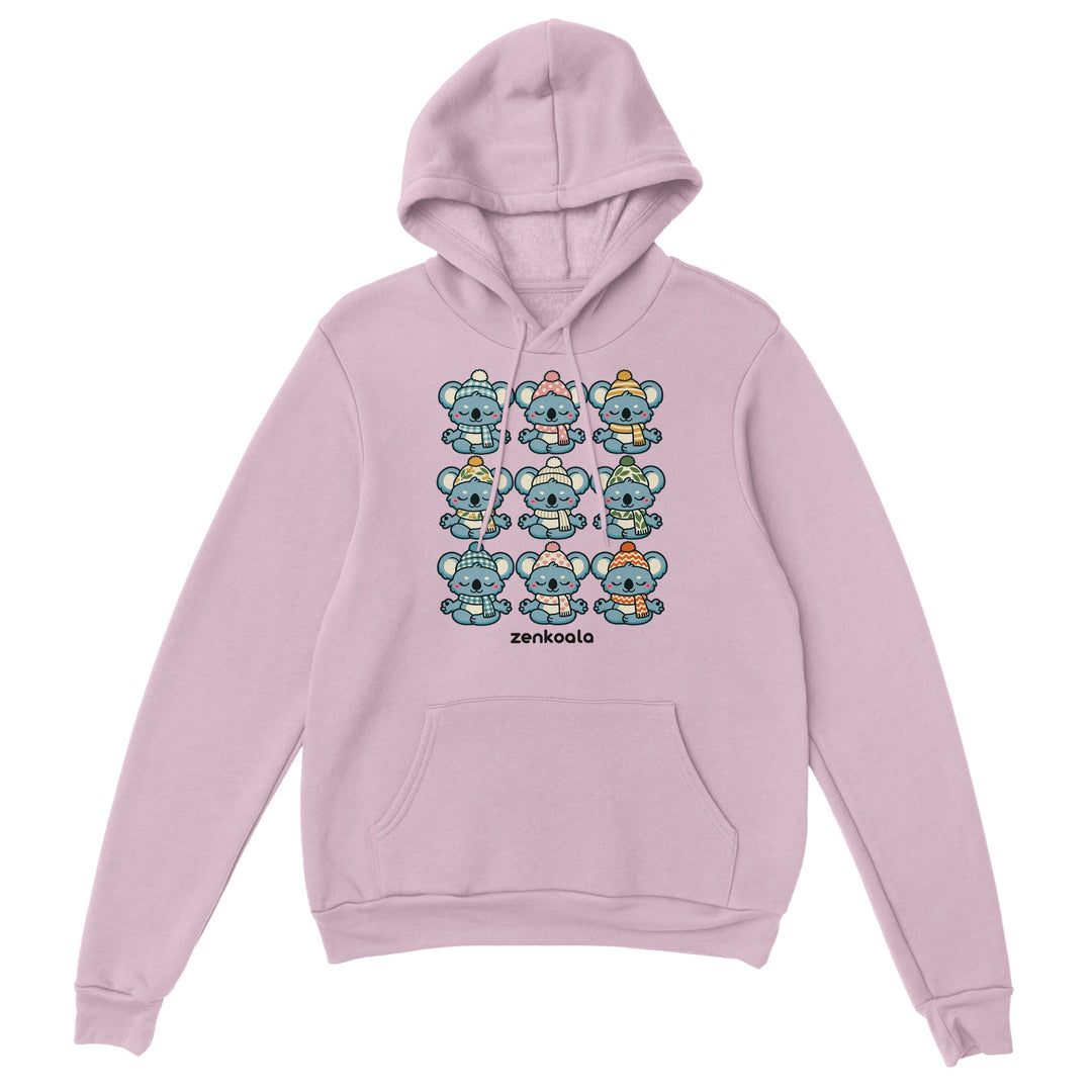 Koala Beanie Club feel-good hoodie in light pink, Zen Koala Australia