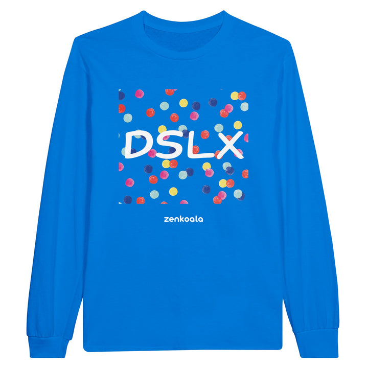 Dyslexia is my SuperPower feel-good long sleeve tee in royal, Zen Koala Australia
