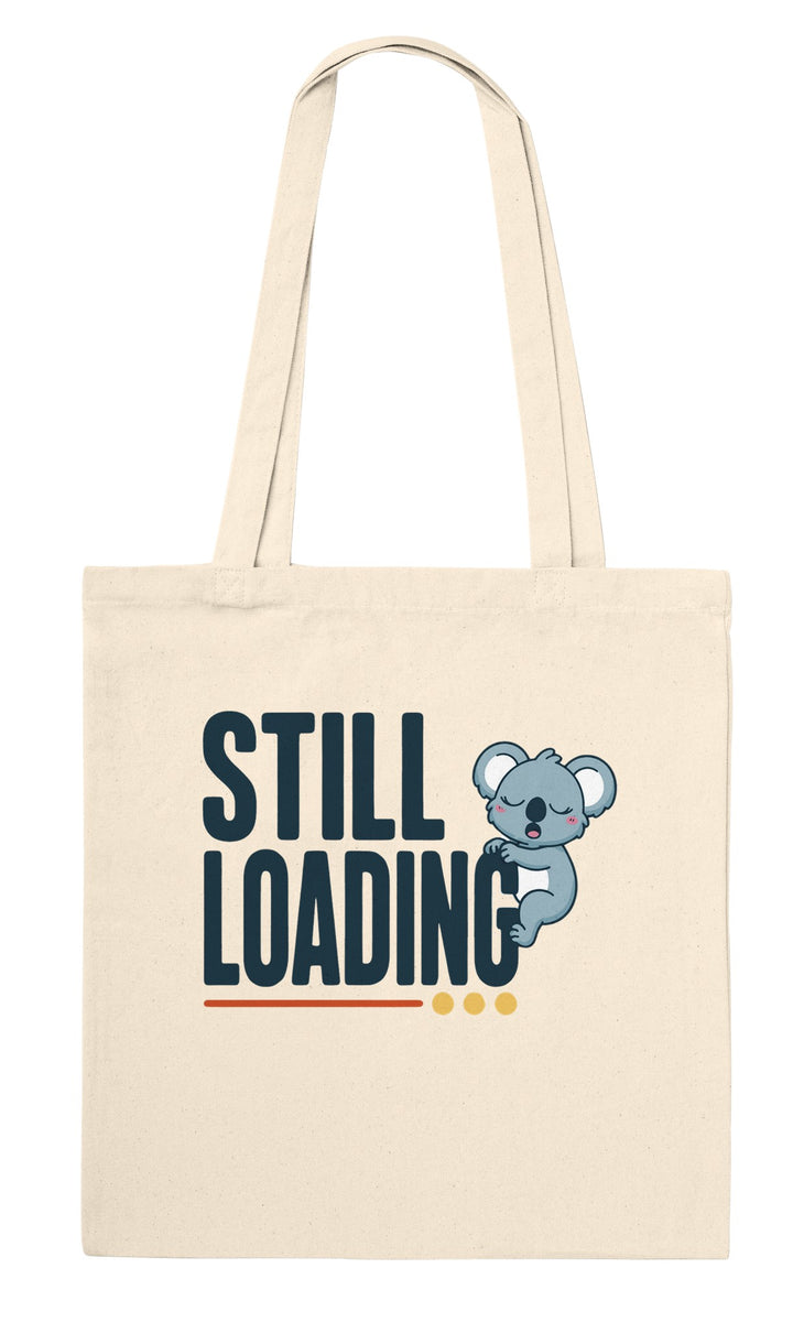 Still Loading Koala feel-good tote bag in natural, Zen Koala Australia