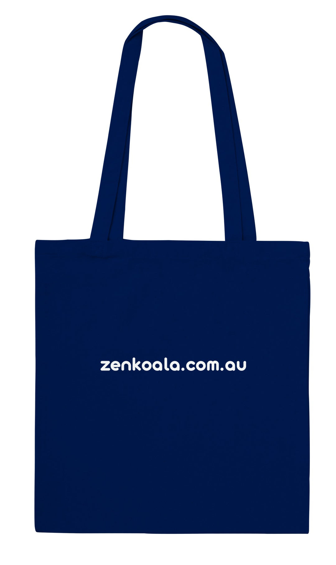 Back of the Proudly Slow Cosy Late tote bag: zenkoala.com.au, Zen Koala Australia