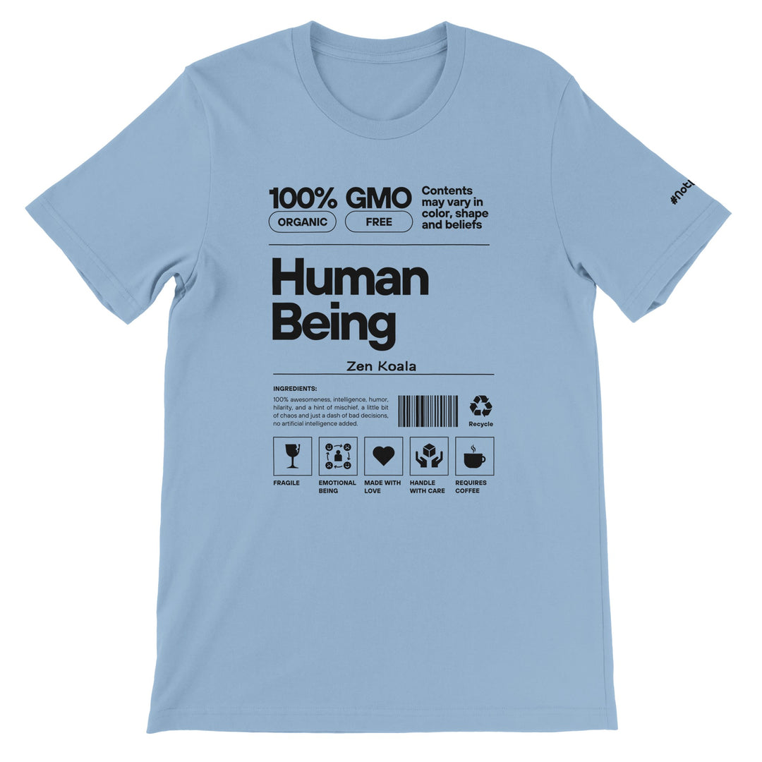Human Being feel-good tee — Zen Koala Australia