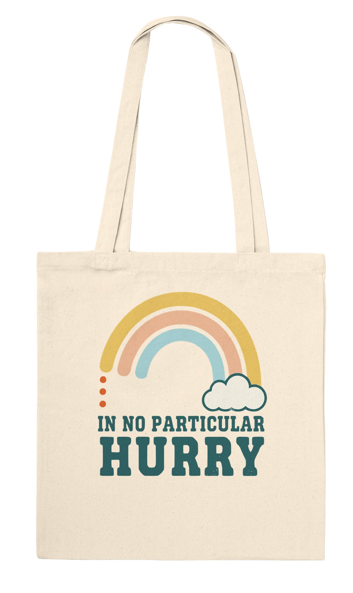 In No Particular Hurry feel-good tote bag in natural, Zen Koala Australia