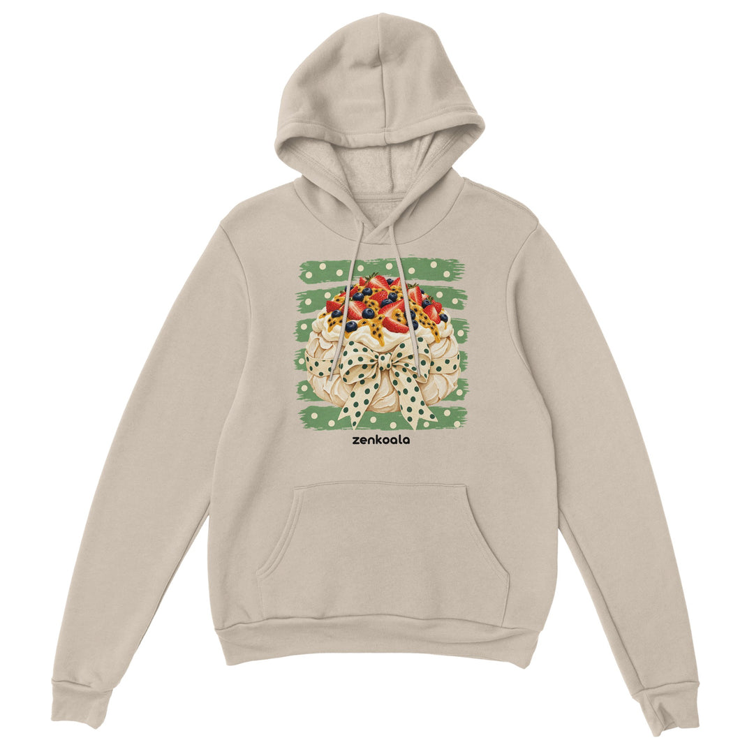 Pavlova feel-good hoodie in sand, Zen Koala Australia