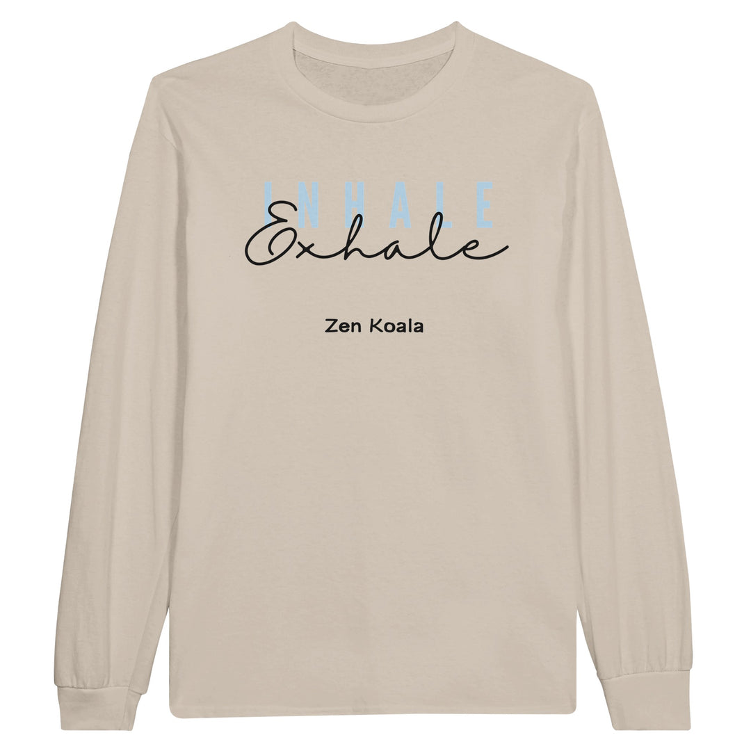 Exhale feel-good long sleeve tee — Zen Koala Australia