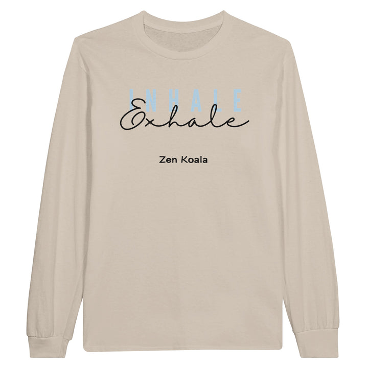 Exhale feel-good long sleeve tee — Zen Koala Australia