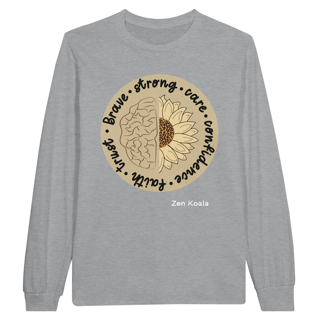 Be Brave feel-good long sleeve tee — Zen Koala Australia