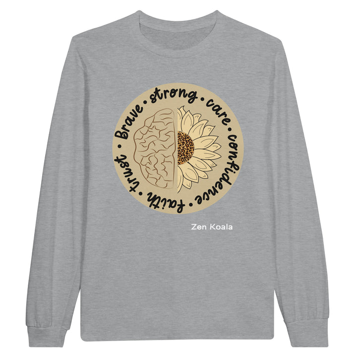 Be Brave feel-good long sleeve tee — Zen Koala Australia