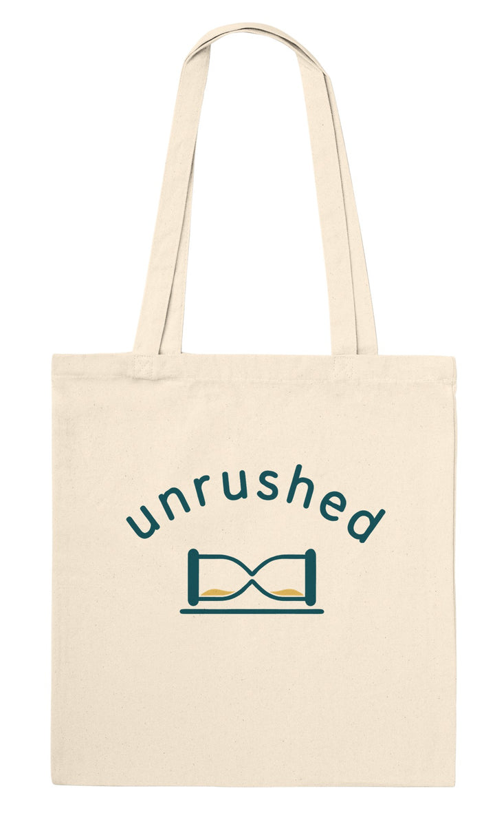 Unrushed feel-good tote bag in natural, Zen Koala Australia