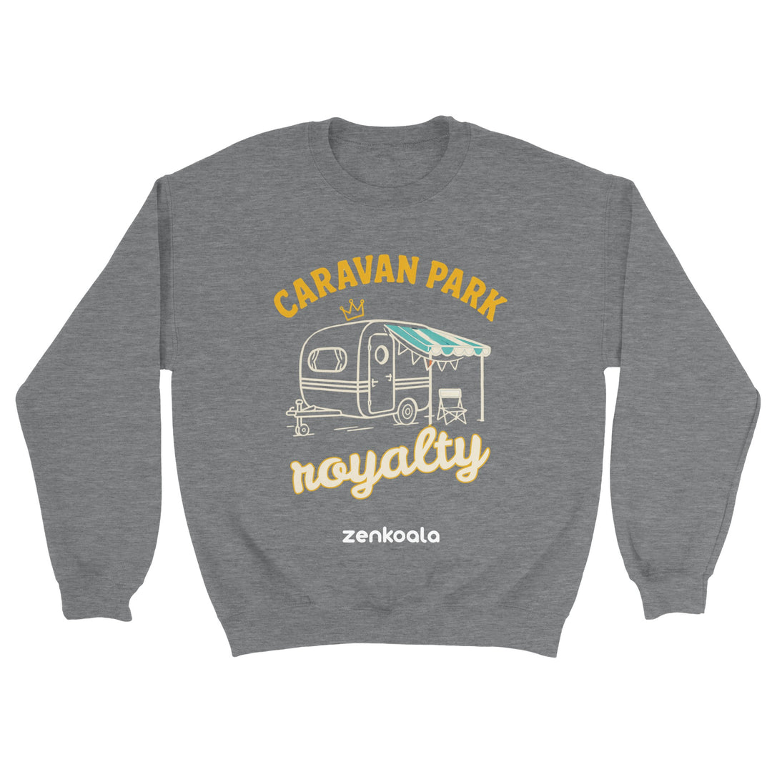 Caravan Park Royalty feel-good sweatshirt in sport grey — Zen Koala Australia