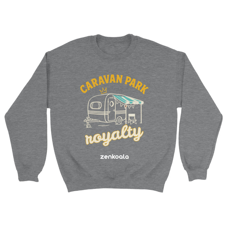 Caravan Park Royalty feel-good sweatshirt in sport grey — Zen Koala Australia