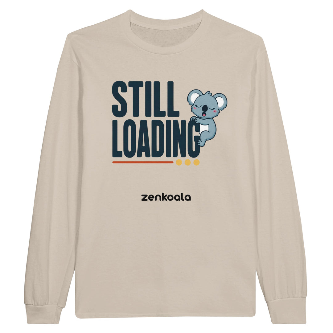 Still Loading Koala long sleeve tee in sand — Zen Koala Australia
