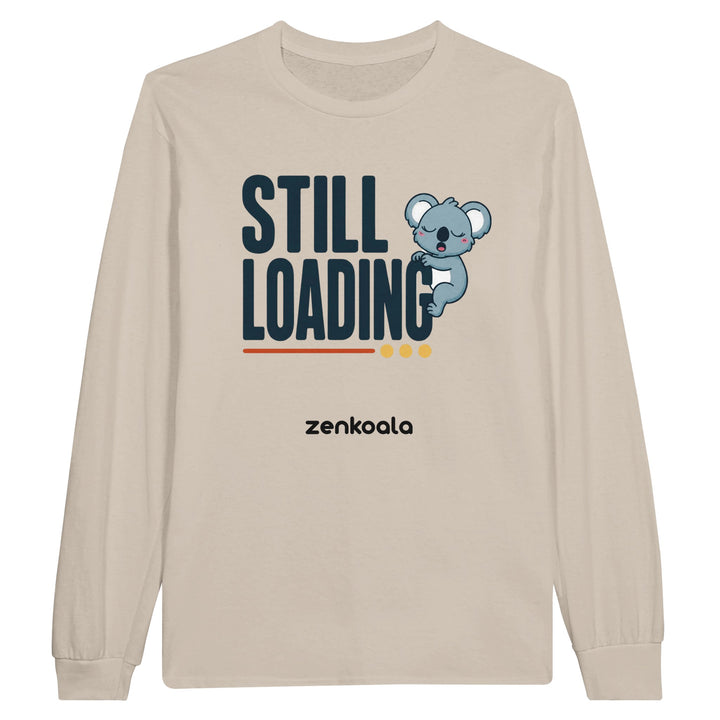 Still Loading Koala long sleeve tee in sand — Zen Koala Australia