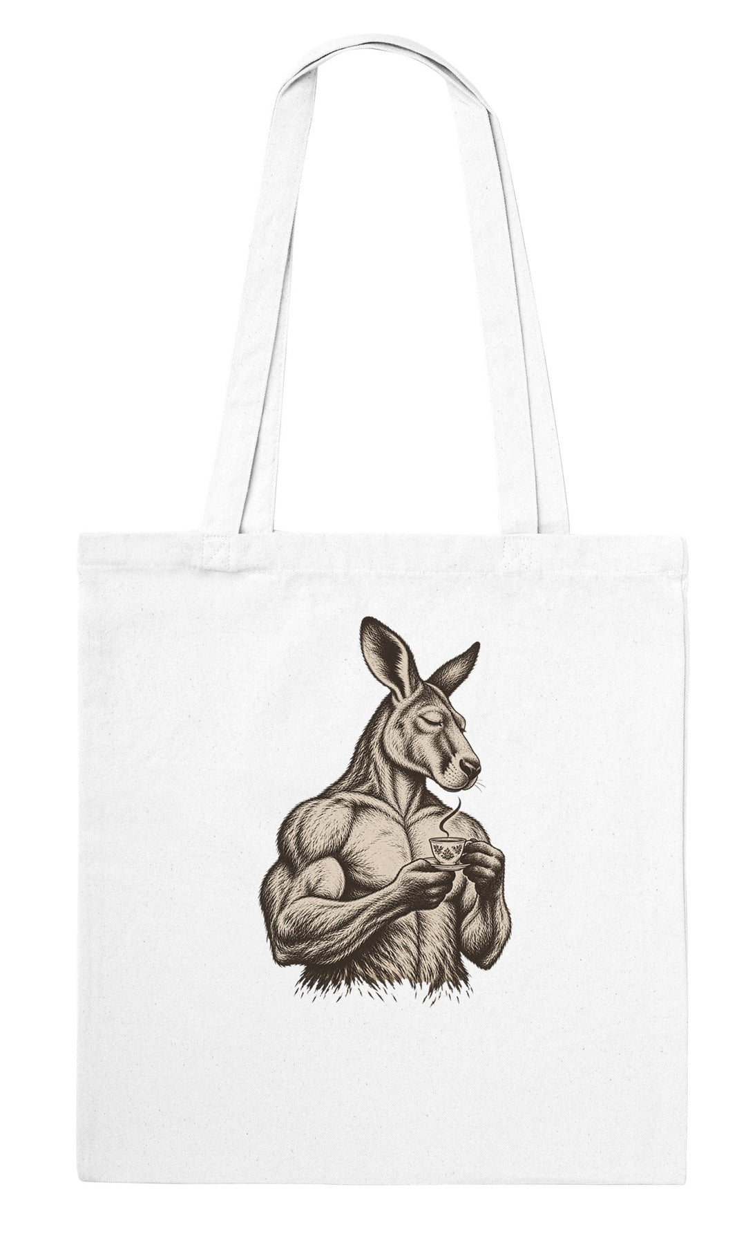 Back of the Buff Roo Teacup tote bag: zenkoala.com.au, Zen Koala Australia