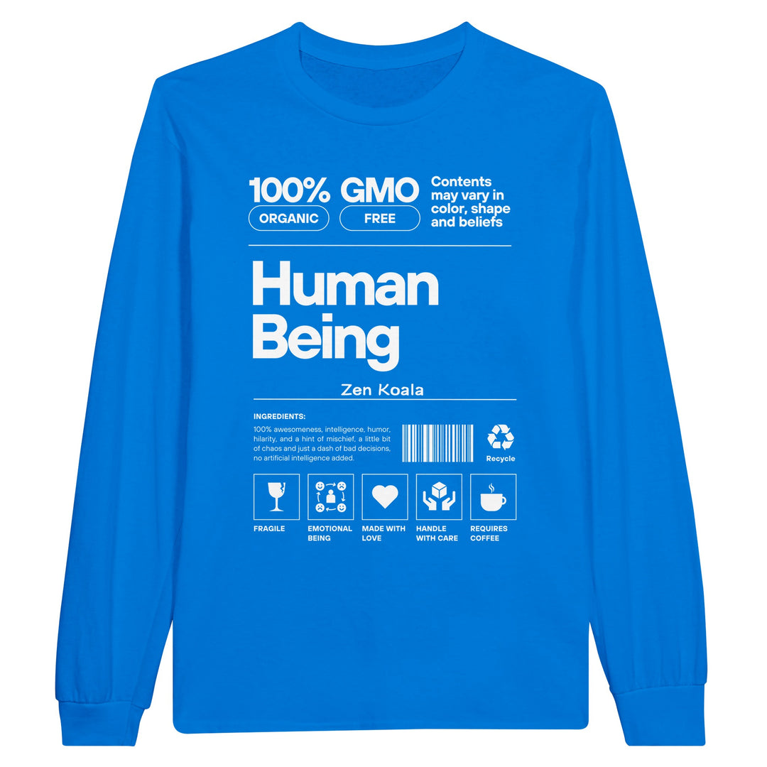Human Being feel-good long sleeve tee — Zen Koala Australia